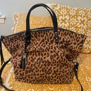 Vince Camuto Brown Leopard Handbag